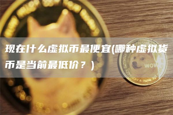 现在什么虚拟币最便宜 - 哪种虚拟货币是当前最低价？